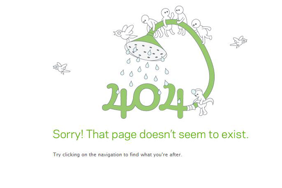 最新整理国外60个创意404页面赏析