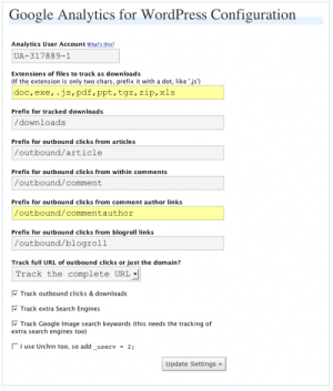 Screenshot of the admin interface